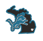 Detroit Lions 7 : Embroidery Design - FineryEmbroidery